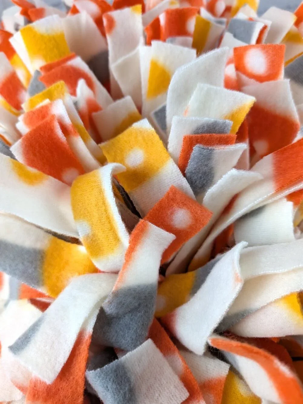 NEW Dog/Cat Snuffle Mat - Orange/Yellow Mushrooms #60